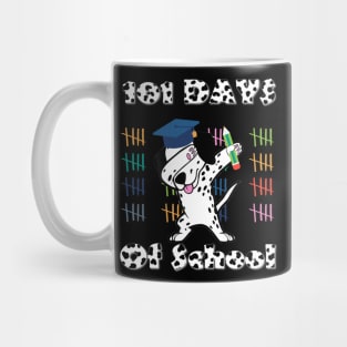 101 Days Of School Dalmatian Dog 100 Days Smarter Teacher Mug